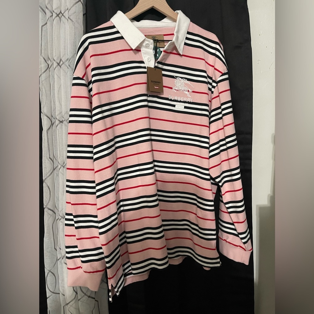 Burberry | Shirts | Brand New Supreme Burberry Rugby | Poshmark